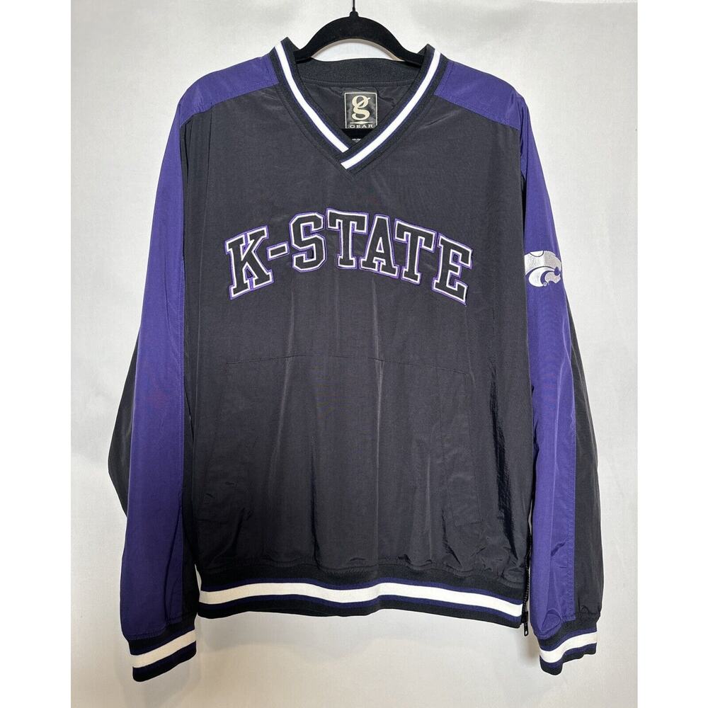 Vintage Gear For Sports Kansas State University Bomber Windbreaker Jacket Size L